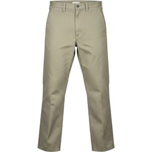 Carhartt B290 KHI Khaki Brushed Twill Work Pants Mens 32x34 Straight Leg Chinos